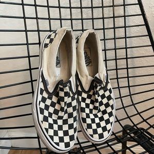Vans checkered slip on